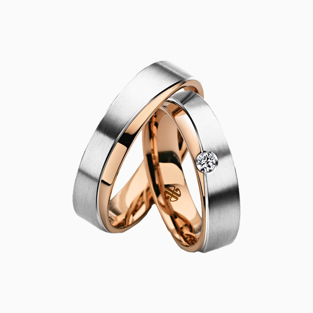 Designer couple ring